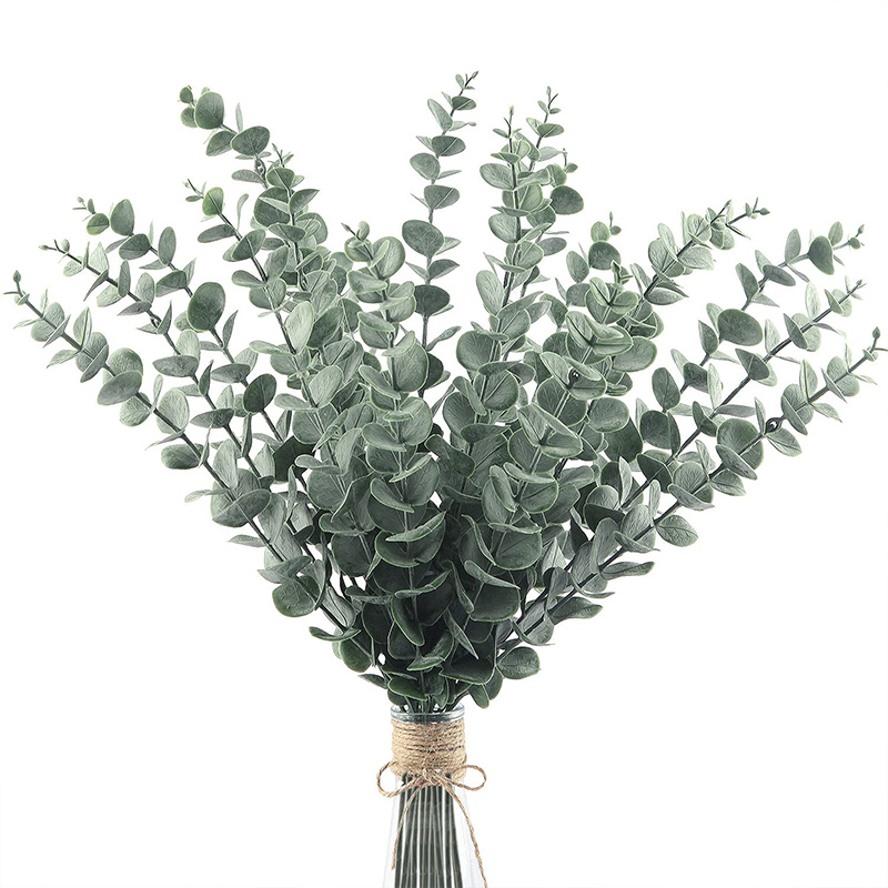Eucalyptus Preserved - 20 peças hastes artificiais de eucalipto