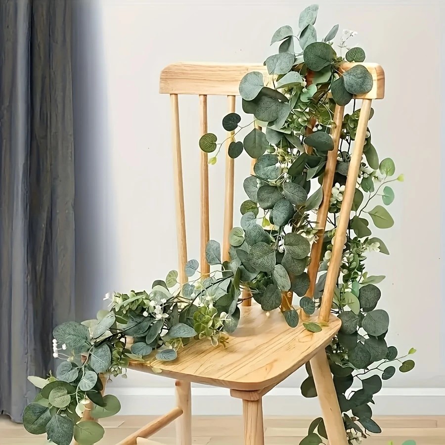 Eucalyptus Preserved - Folhas de eucalipto artificiais, guirlanda de