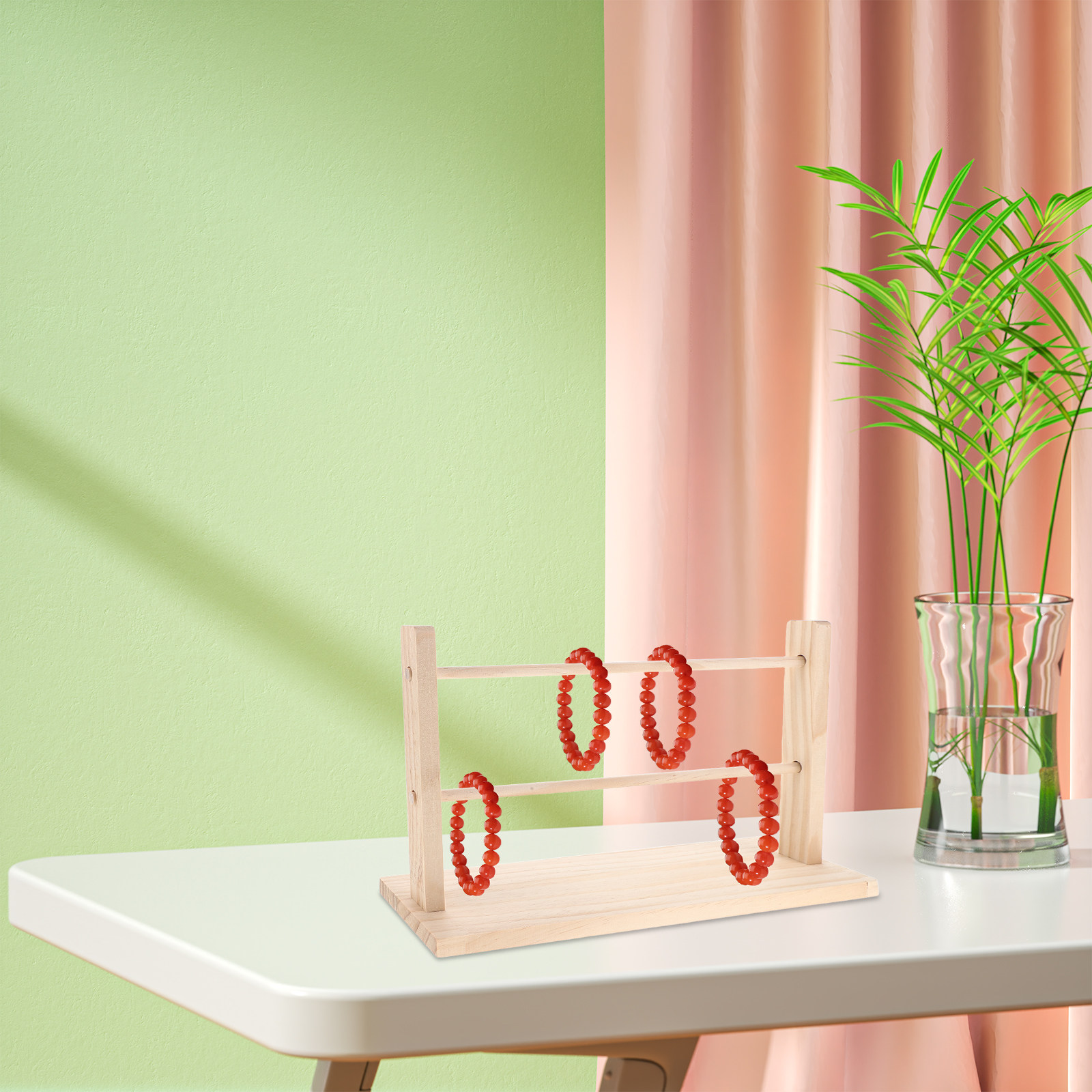 Florist Supply Ribbon - Suporte Organizador de Fitas de Madeira,
