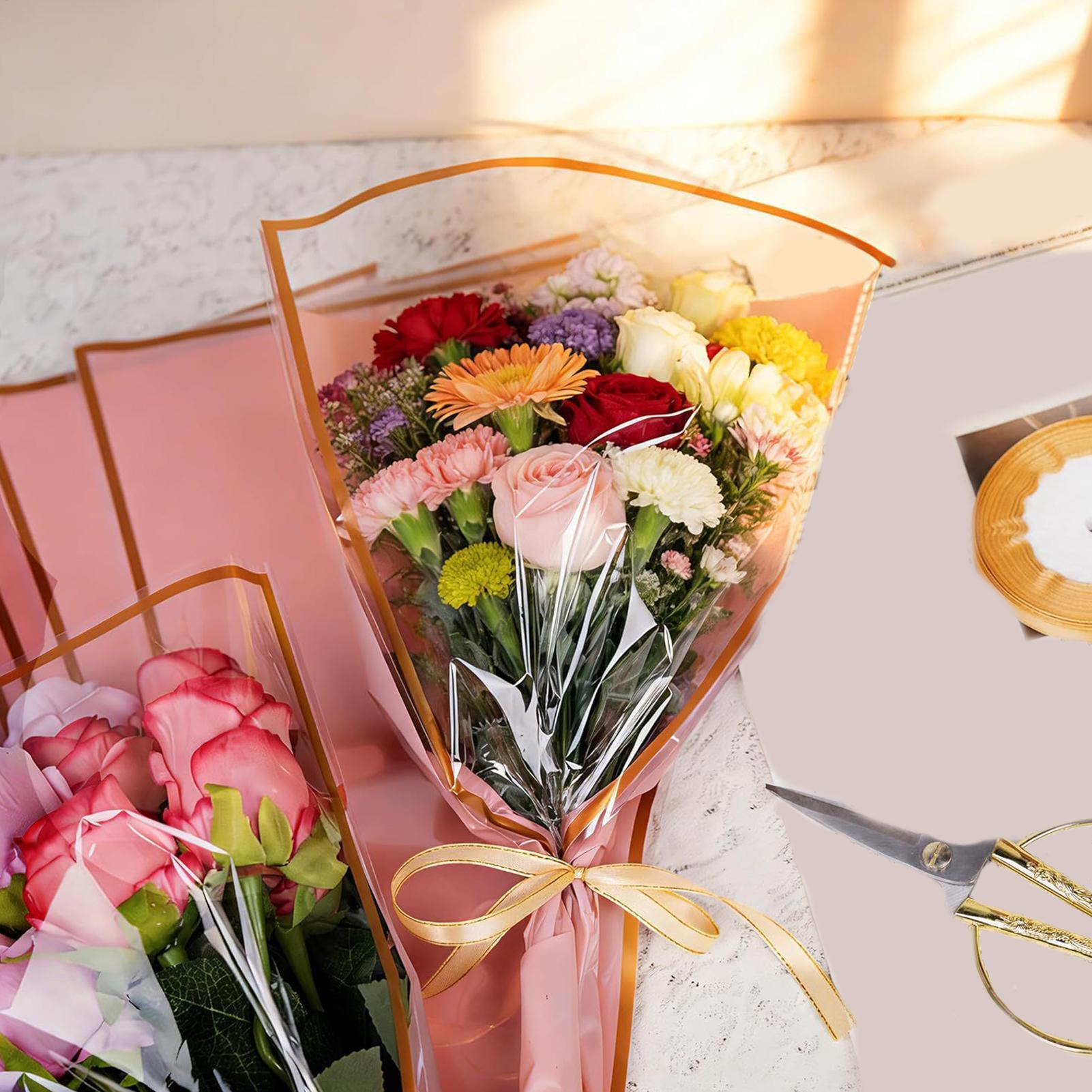 Florist Supply Ribbon - Sacos para buquê de flores, 50