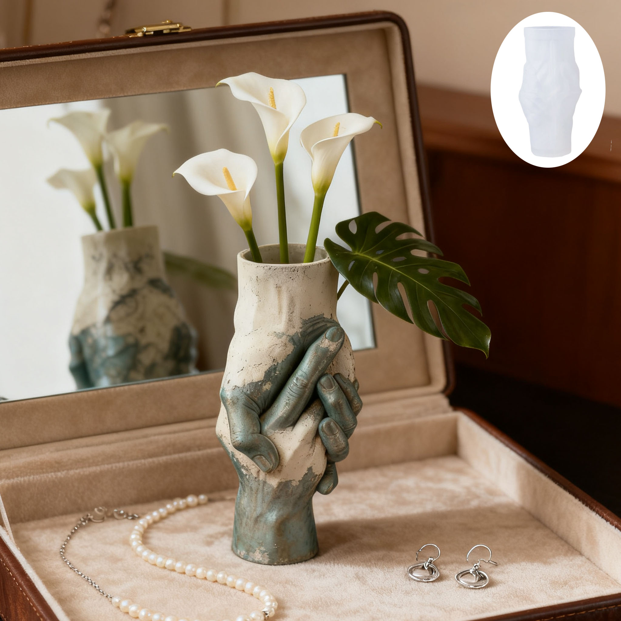 Florist Supply Vases - Molde artístico de silicone para vaso