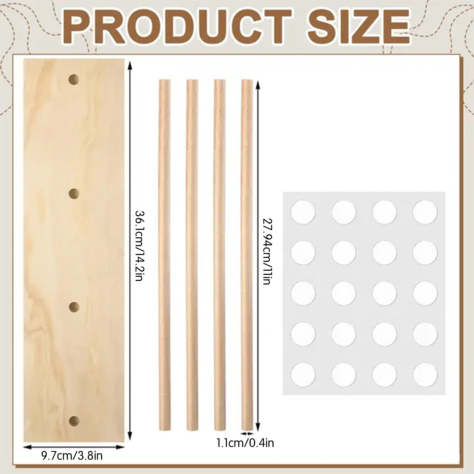Organizador de Fitas de Madeir - Florist Supply Ribbon avaliação e preço