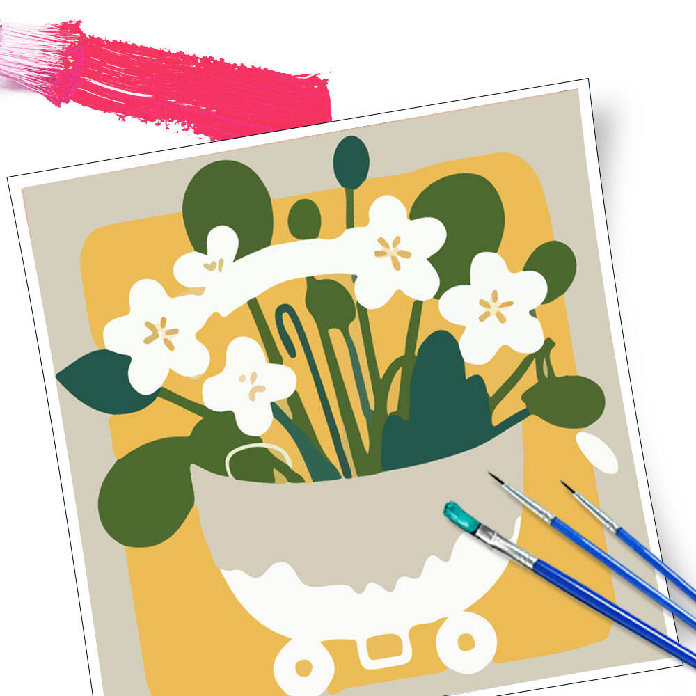 Pintura por número kit mediter - Florist Supply Vases avaliação e preço