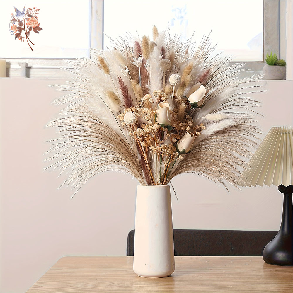80 Peças de Flores Artificiais - Dried Flower Bunch avaliação e preço