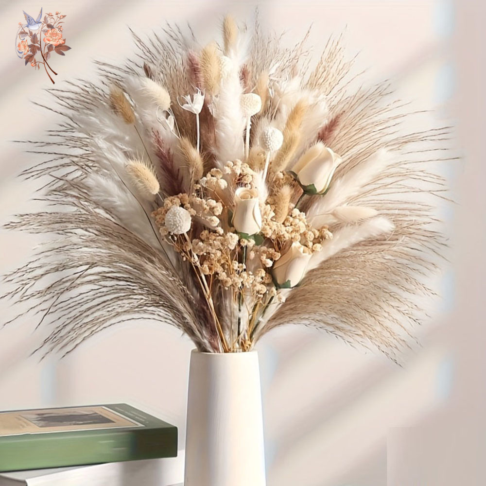 80 Peças de Flores Artificiais - Dried Flower Bunch avaliação e preço