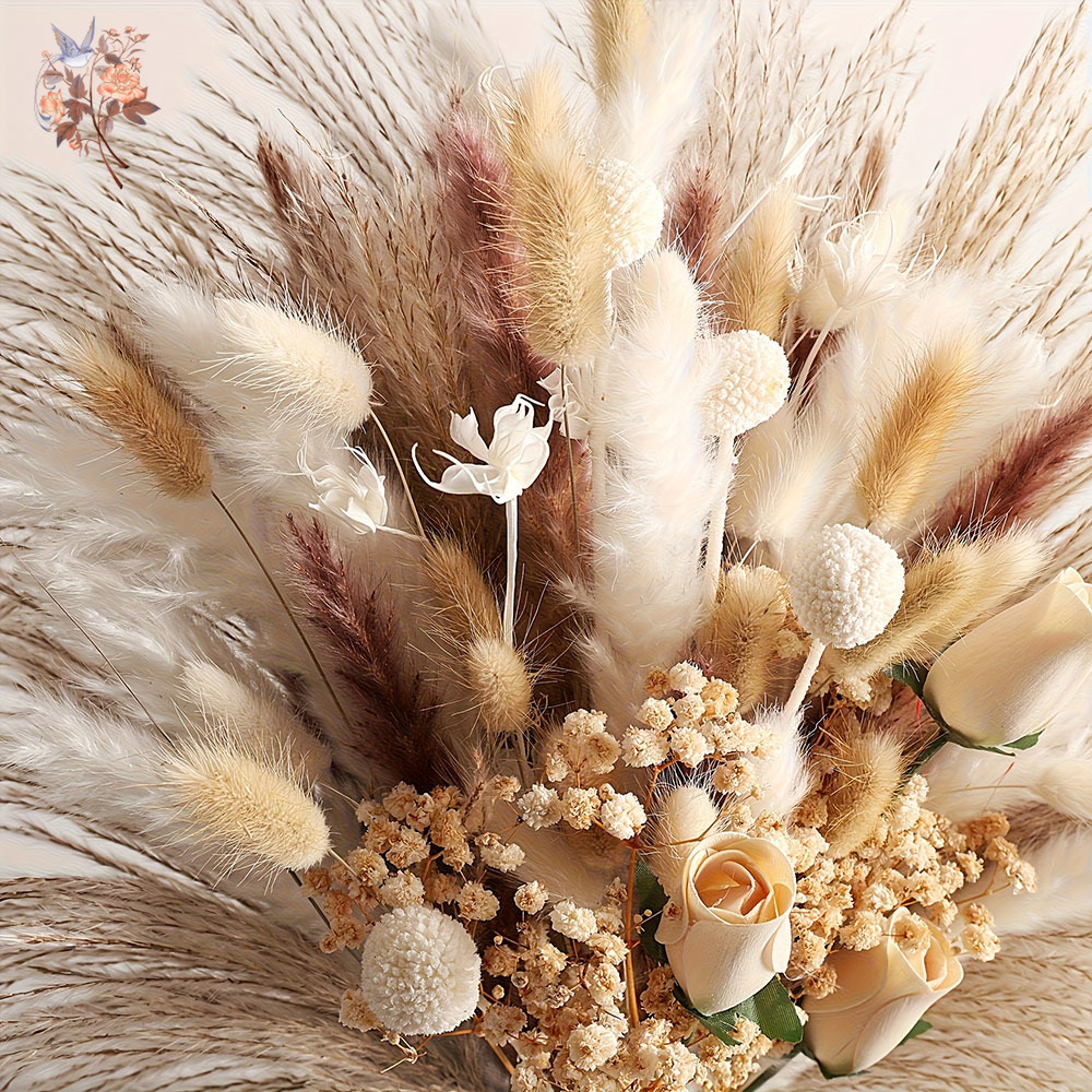 80 Peças de Flores Artificiais - Dried Flower Bunch avaliação e preço