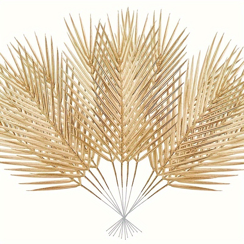 Folhas De Palma De Ouro Artifi - Florist Supply Vases avaliação e preço