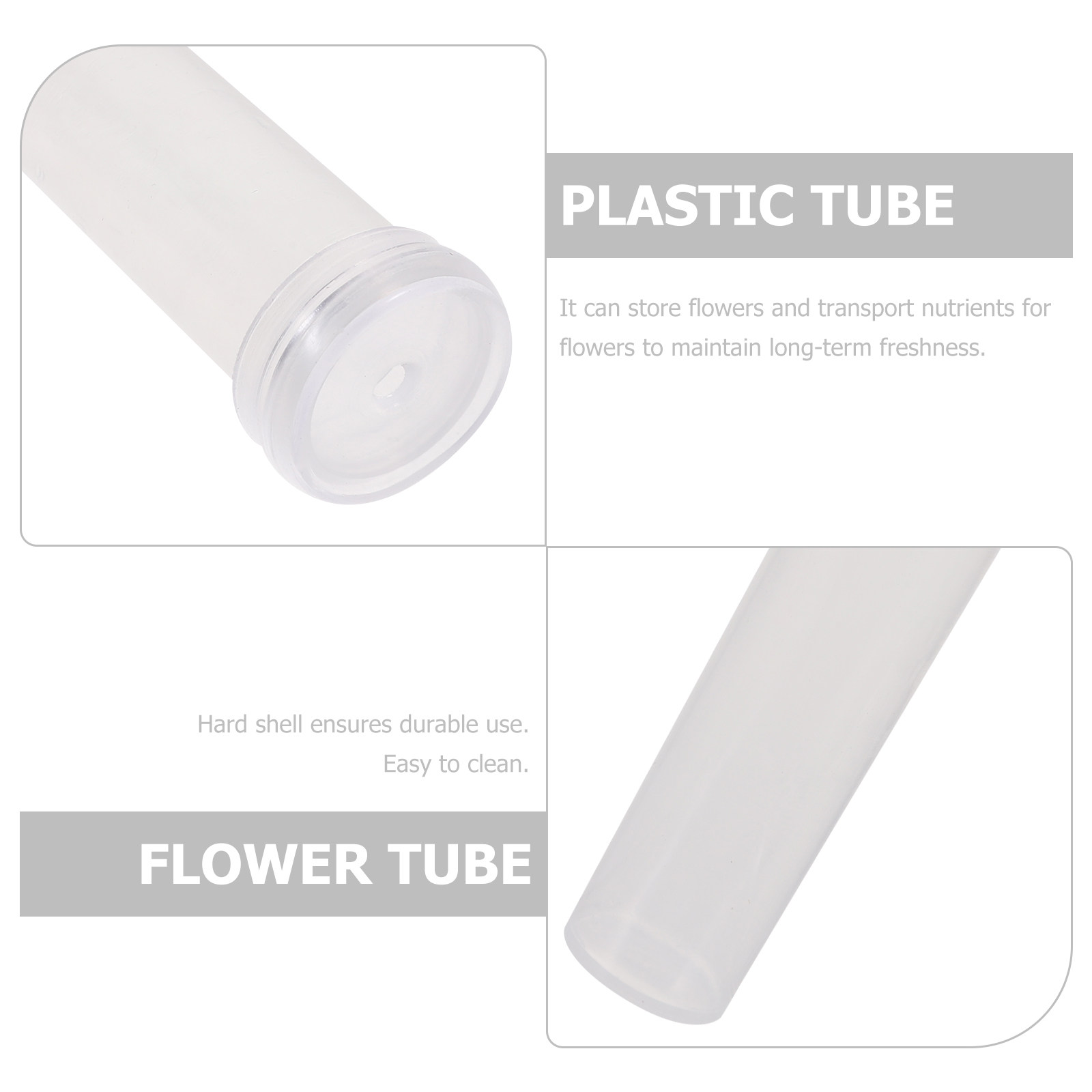 100 Peças de Tubos Plásticos p - Longs Florist Supply avaliação e preço