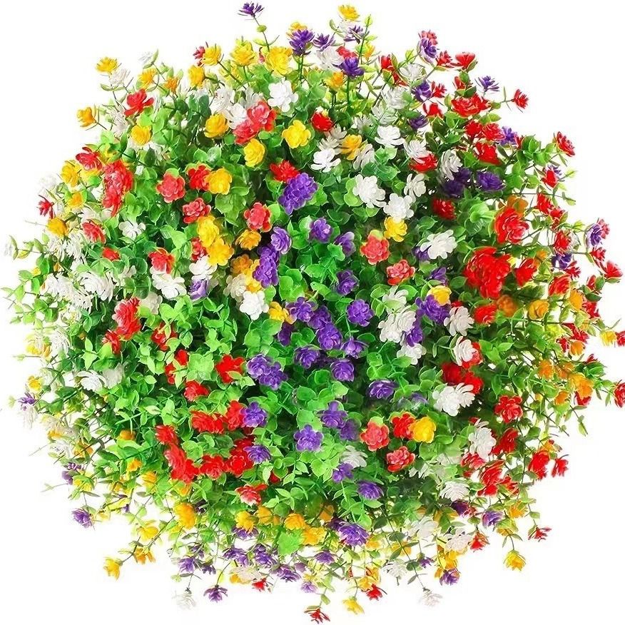 3/6 pçs planta artificial flor - Florist Supply Vases avaliação e preço