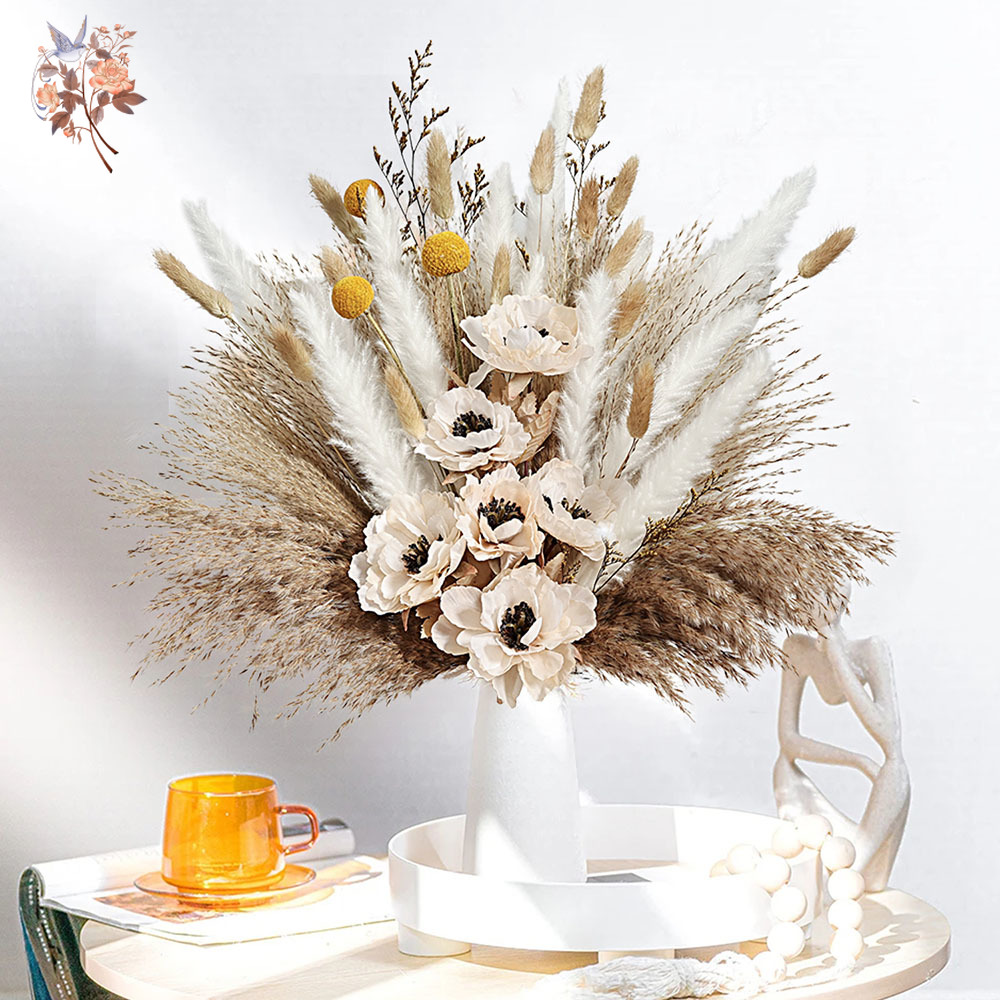 Buquê de flores artificiais fo - Dried Flower Bunch avaliação e preço
