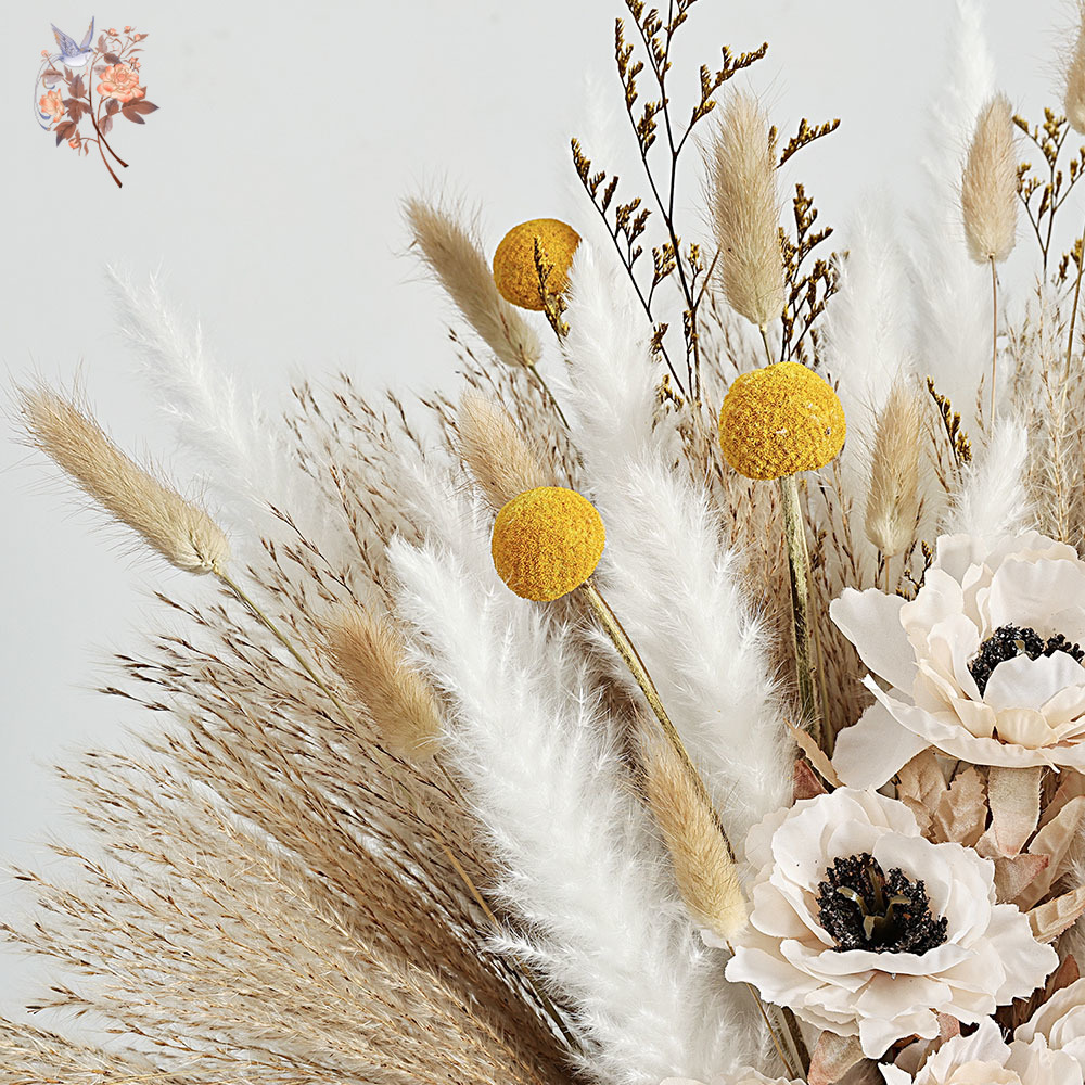 Buquê de flores artificiais fo - Dried Flower Bunch avaliação e preço