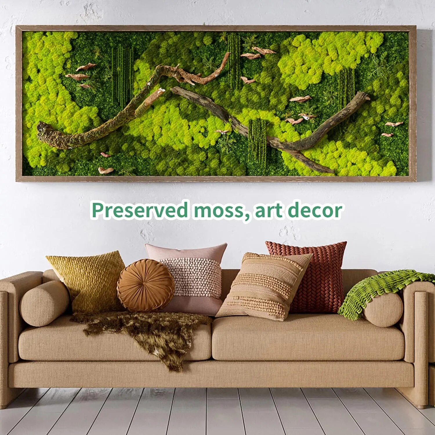 Plantas verdes artificiais vid - Preserved Moss Sheet avaliação e preço