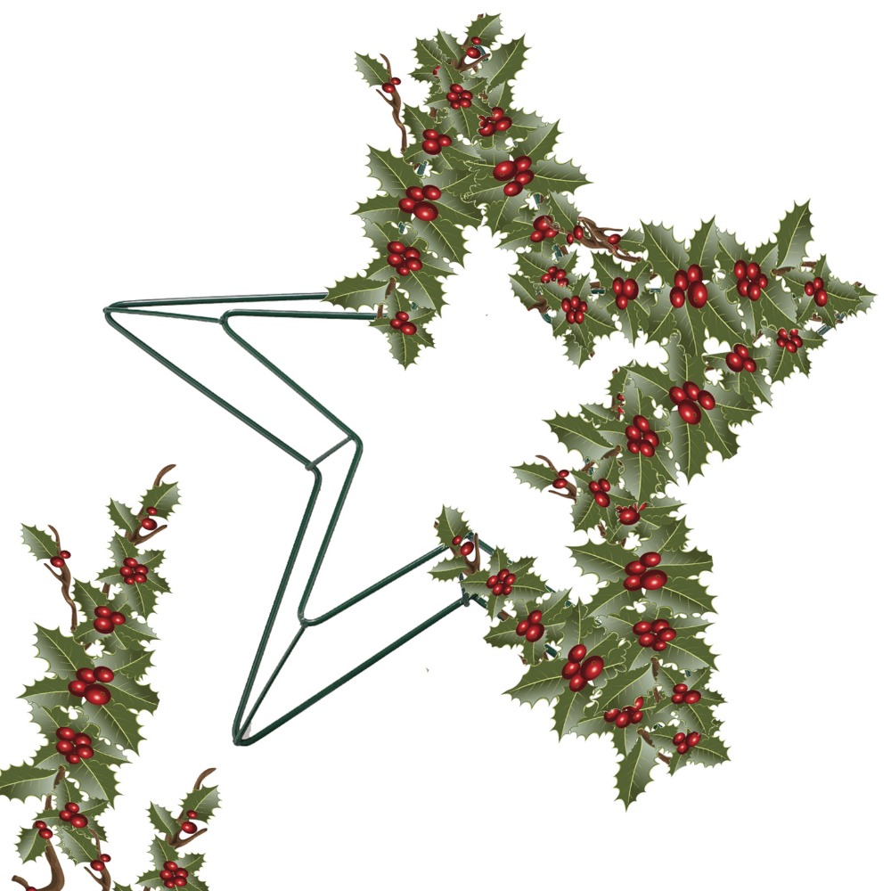 Estrutura de Guirlanda Estrela - Wreath Form Wire avaliação e preço