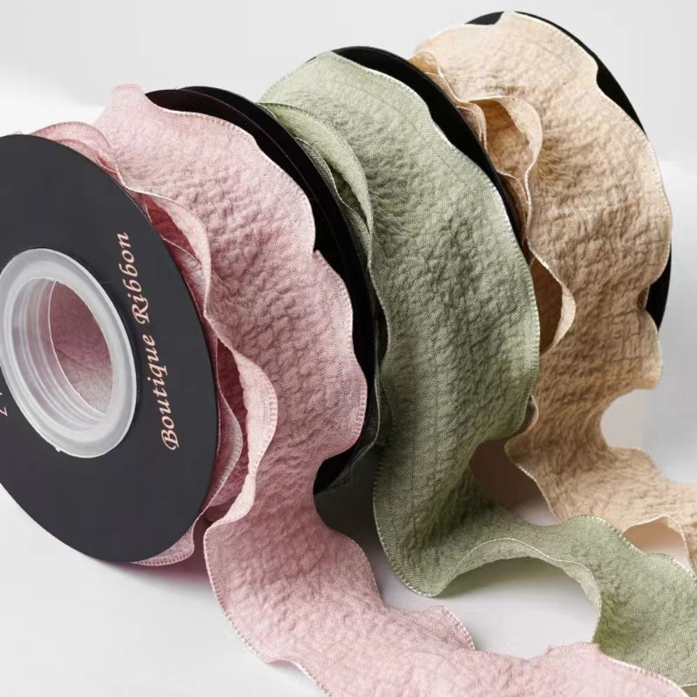 Fita de Algodão Enrugada para  - Florist Supply Ribbon avaliação e preço