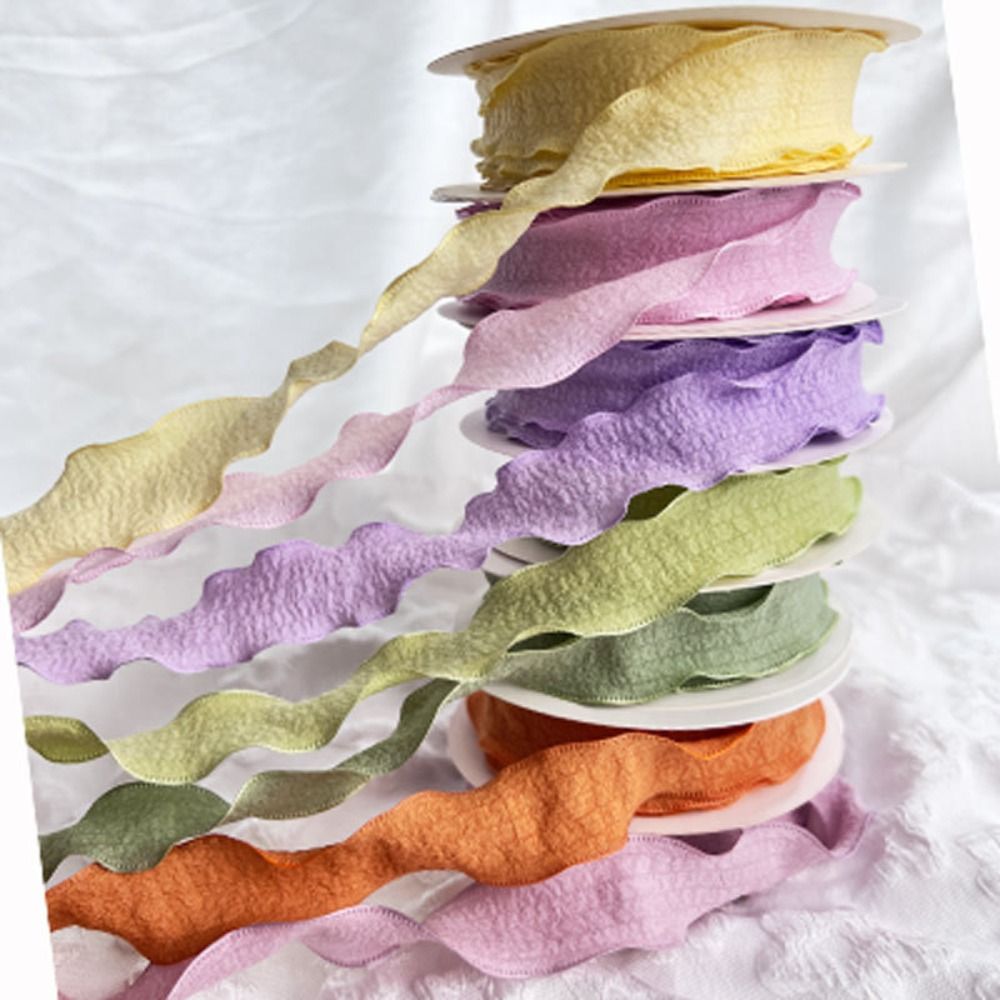 Fita de Algodão Enrugada para  - Florist Supply Ribbon avaliação e preço