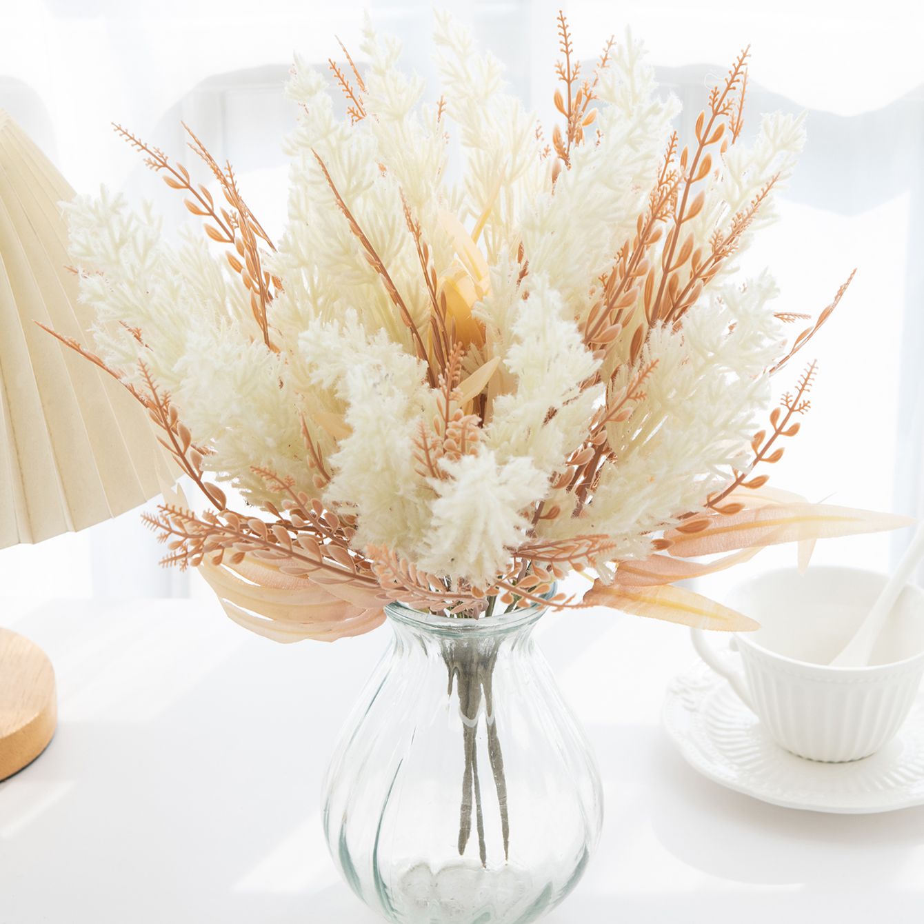 Planta Artificial de Junco par - Florist Supply Vases avaliação e preço