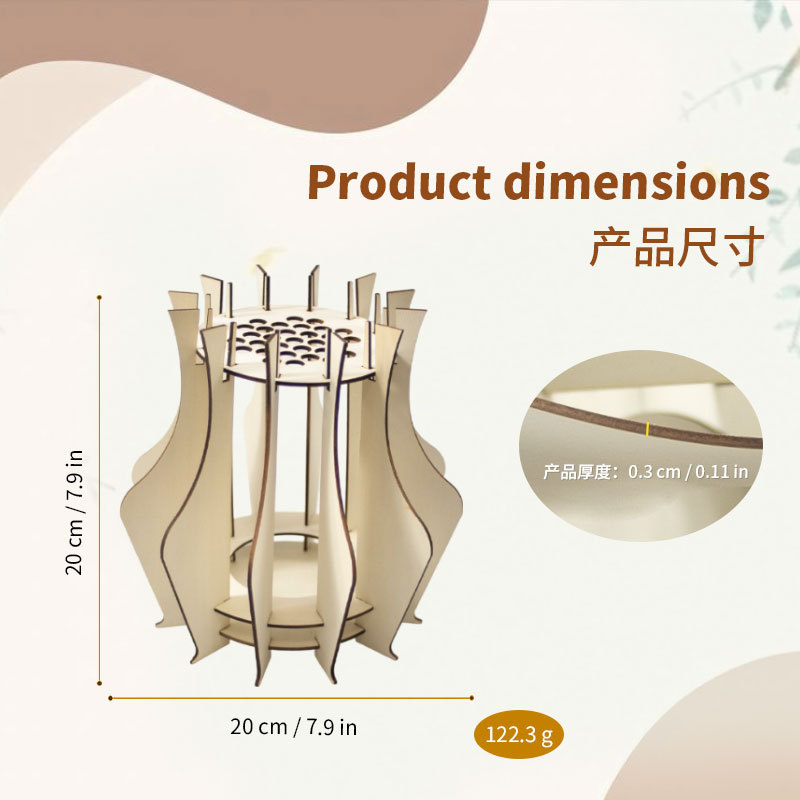 Vaso de madeira para buquês, v - Florist Supply Vases avaliação e preço