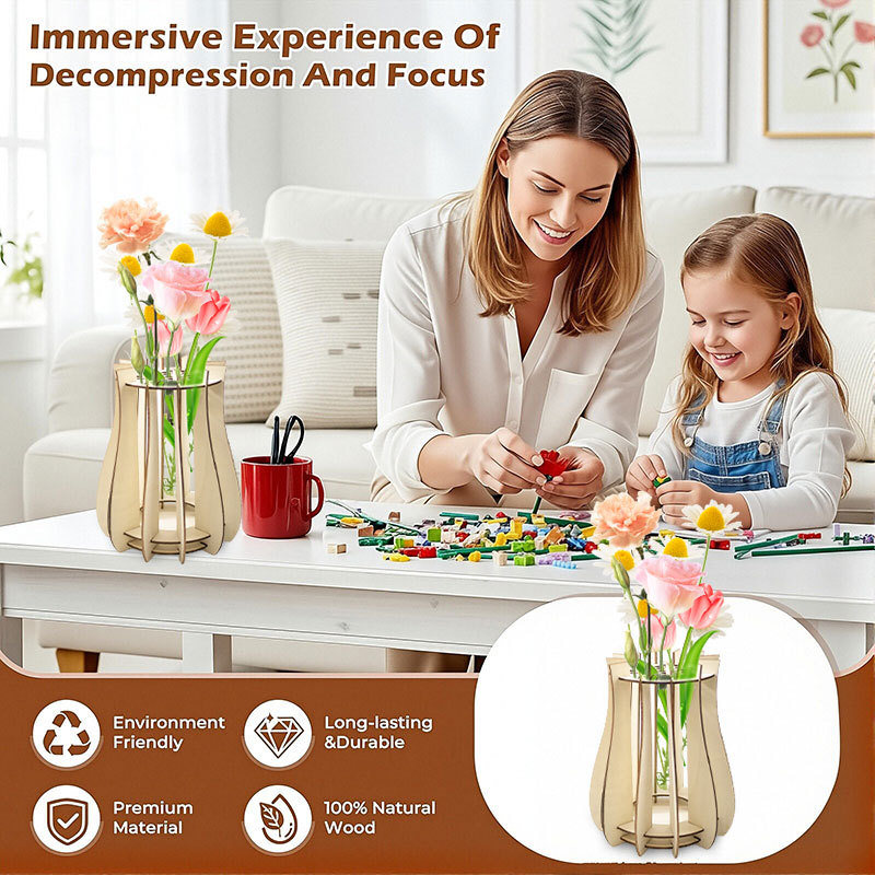 Vaso de madeira para buquês, v - Florist Supply Vases avaliação e preço