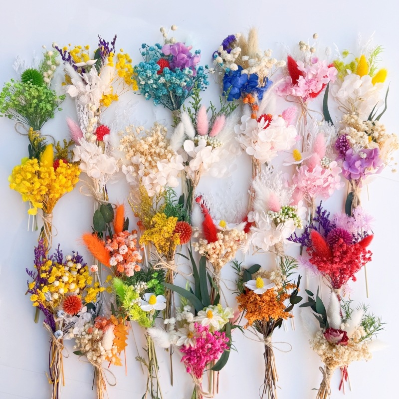 6 Peças de Mini Buquê de Flore - Dried Flower Bunch avaliação e preço