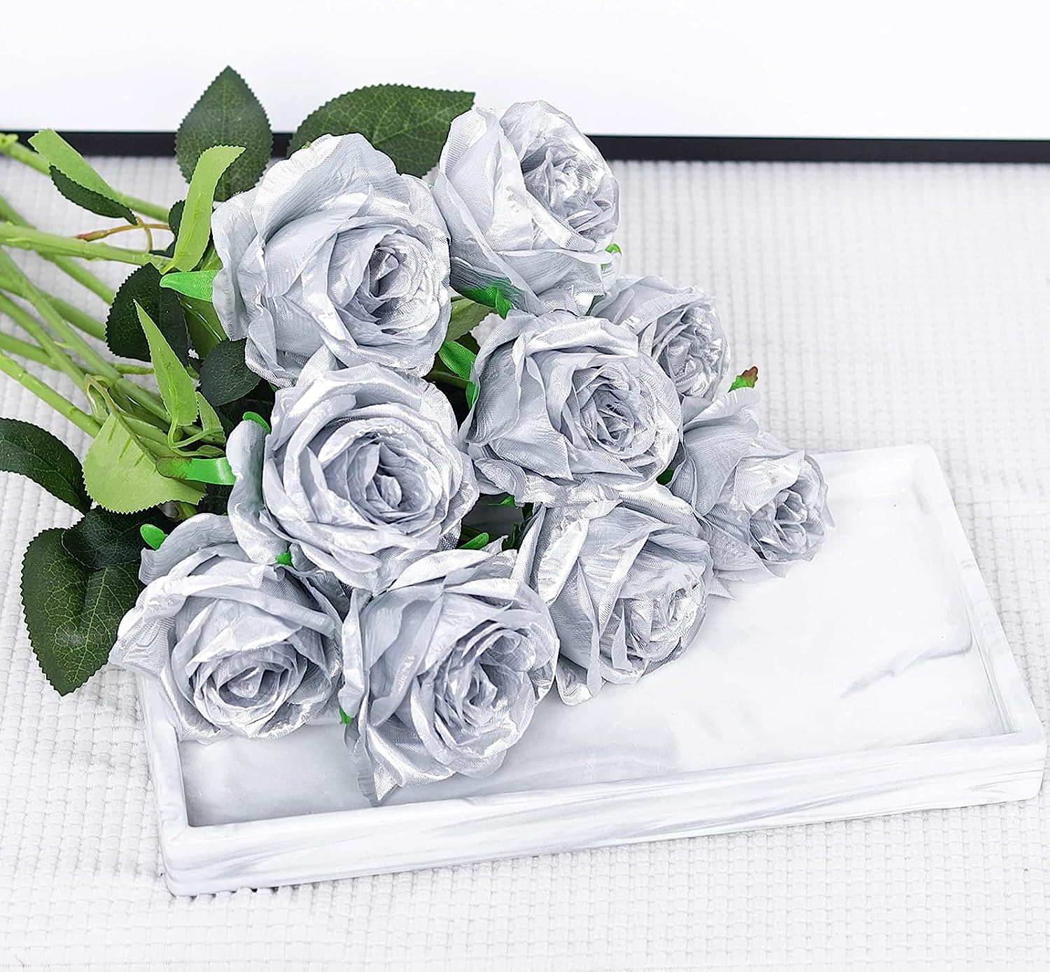 Rosa de haste longa de prata a - Dried Flower Bunch avaliação e preço