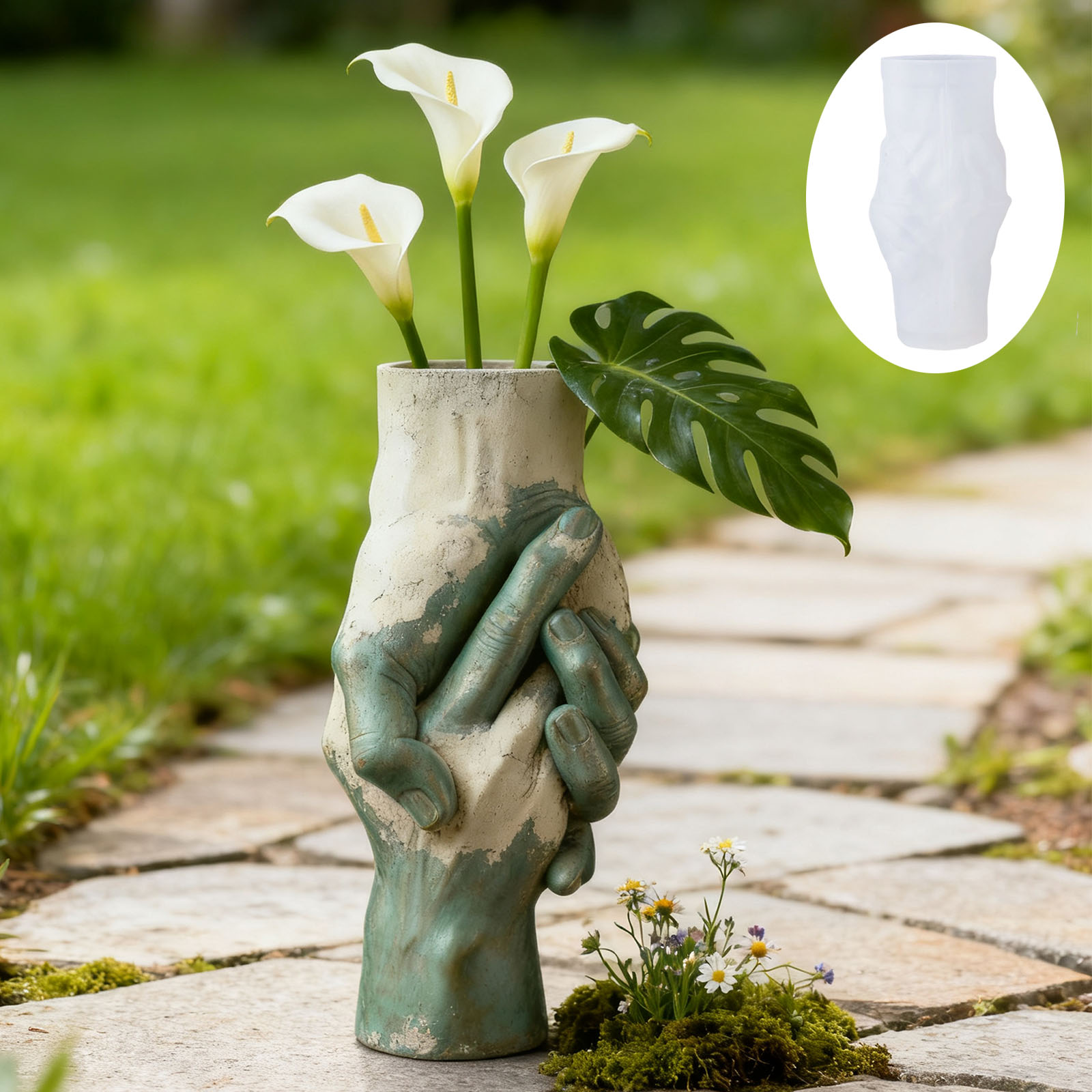 Molde artístico de silicone pa - Florist Supply Vases avaliação e preço