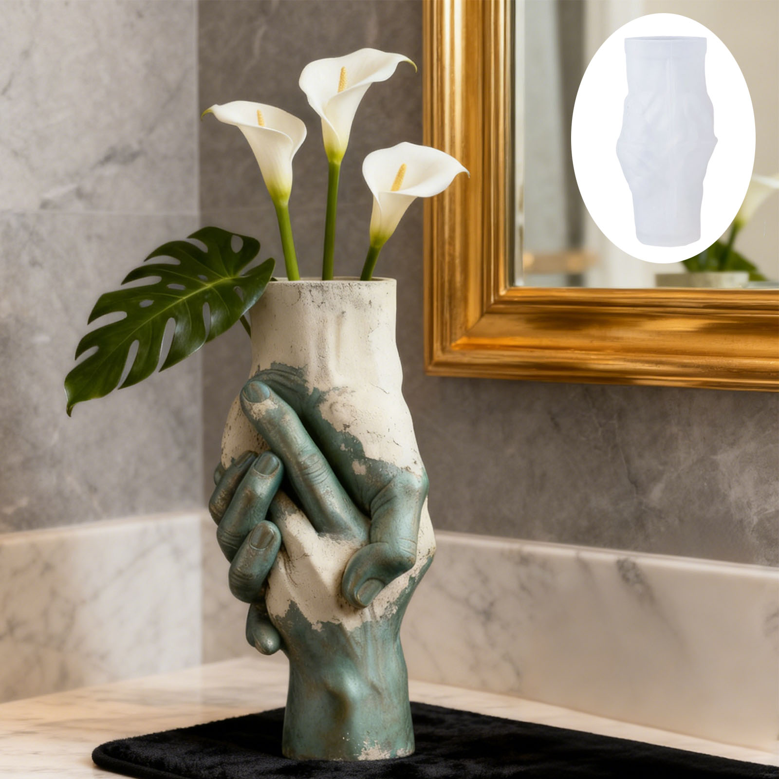 Molde artístico de silicone pa - Florist Supply Vases avaliação e preço