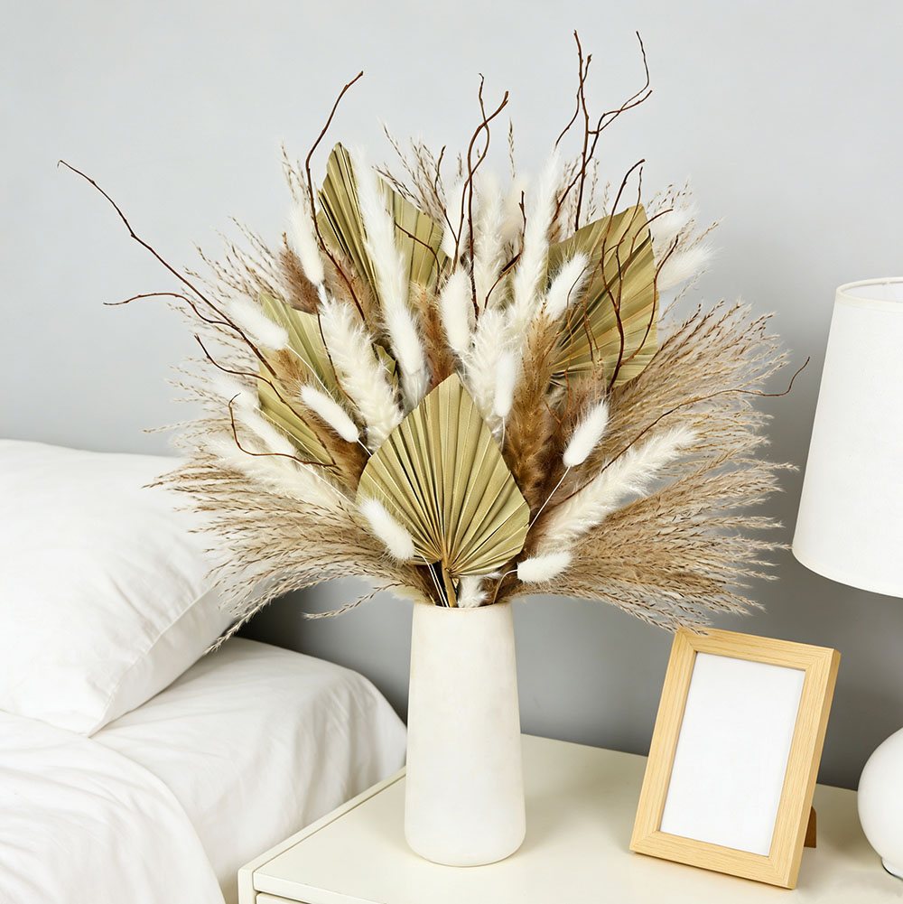 Buquê de folhas de palmeira se - Dried Flower Bunch avaliação e preço